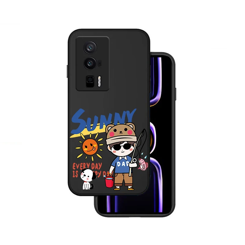 GR41 милый чехол для родителей и детей Xiaomi POCO M6 M7 X7 X6 X3 NFC GT PLUS Pro 5G X2 C75