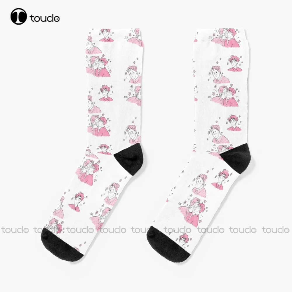 

Heartstoppers Lover Socks Christmas Socks Fashion Creative Leisure Funny Art Abstract Oil Painting Socks Christmas New Year Gift