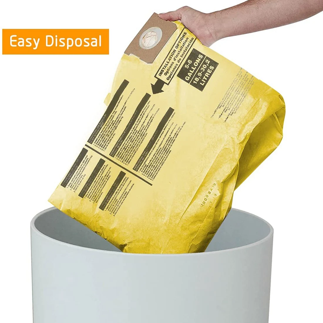 5 упаковок пылесборников для пылесосов 5-8 галлонов магазин влажной и сухой уборки