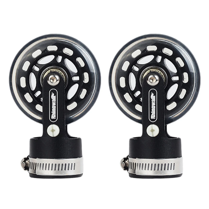 

2X Rhinowalk Folding Bicycle Scroll Wheel Booster Wheel Roller Assistor Training Auxiliary Easy To Black