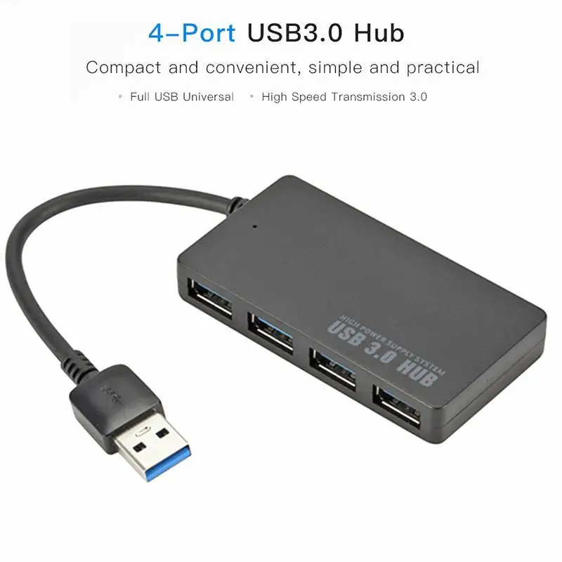 USB 3 0 4 порта типа C Hub высокоскоростной кабель для передачи данных адаптер