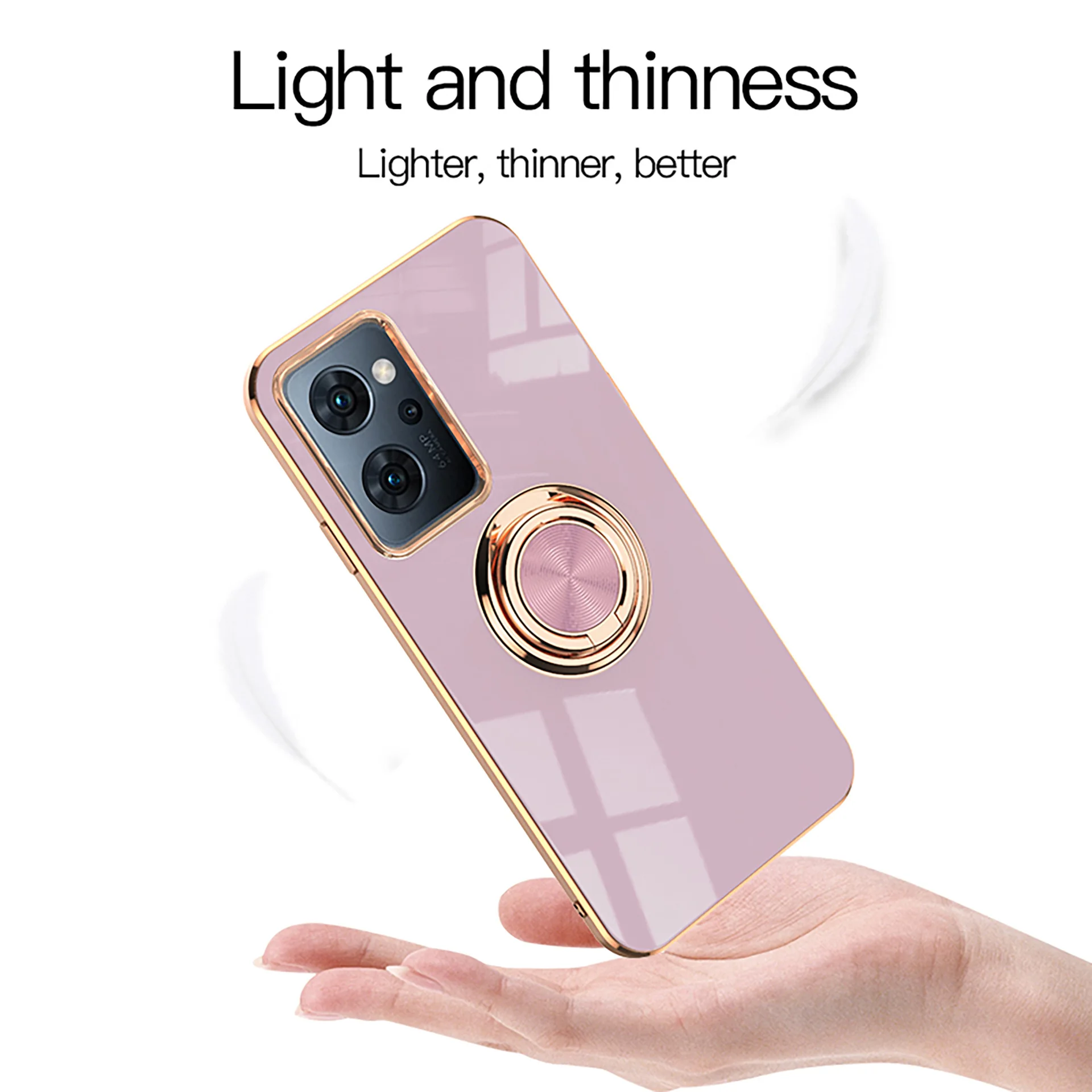 Магнитный держатель для OPPO Reno 9A гальваническая ударопрочная японская версия