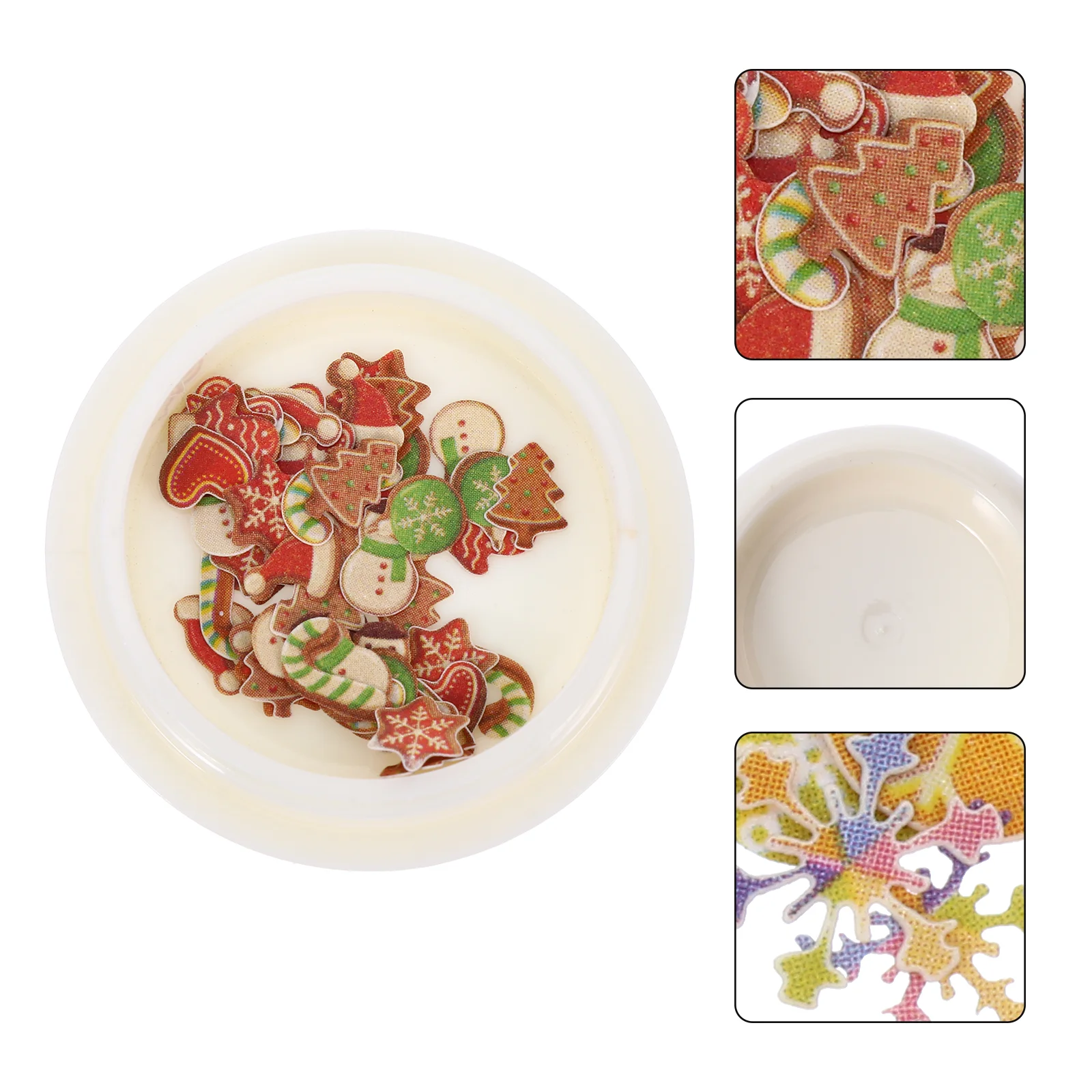 

12 Boxes Lovely Shiny Creative Christmas Nail Sequins Christmas Nail Decor