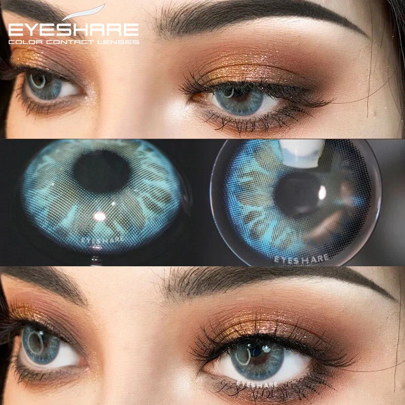 2 шт. натуральные цветные контактные линзы для глаз