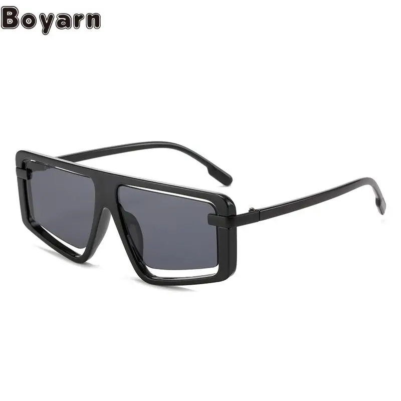 

Boyarn New Hollow Out Large Frame Sunglasses Trend Y2k Millennium Style Candy Color Shades Identical Ins Sunglasses Women