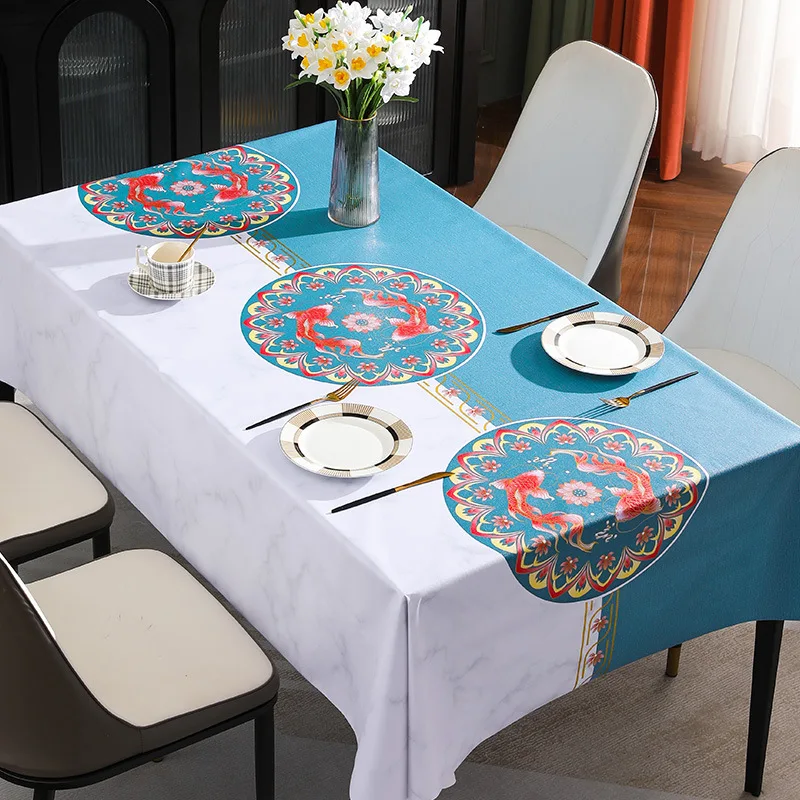 

PVC waterproof cloth wholesale oil rectangular table cloth_AN1898
