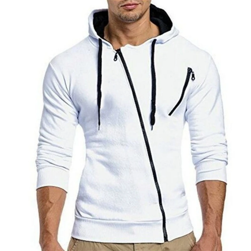 

New Trend Men's Personality Hoodie Sweatshirt Sports Pullover Hoodie Jacket Zipper Coat