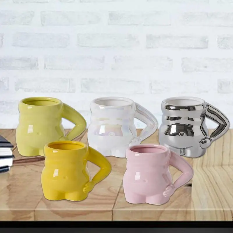 

Porcelain Coffee Cups Cartoon Handmade Coffee Mugs Ceramic Smooth Porcelain Mug Heatable Safe For Milk Tea Coffee Water