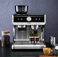 high quality semi automatic household with stainless steel conical burr coffee maker coffee machine