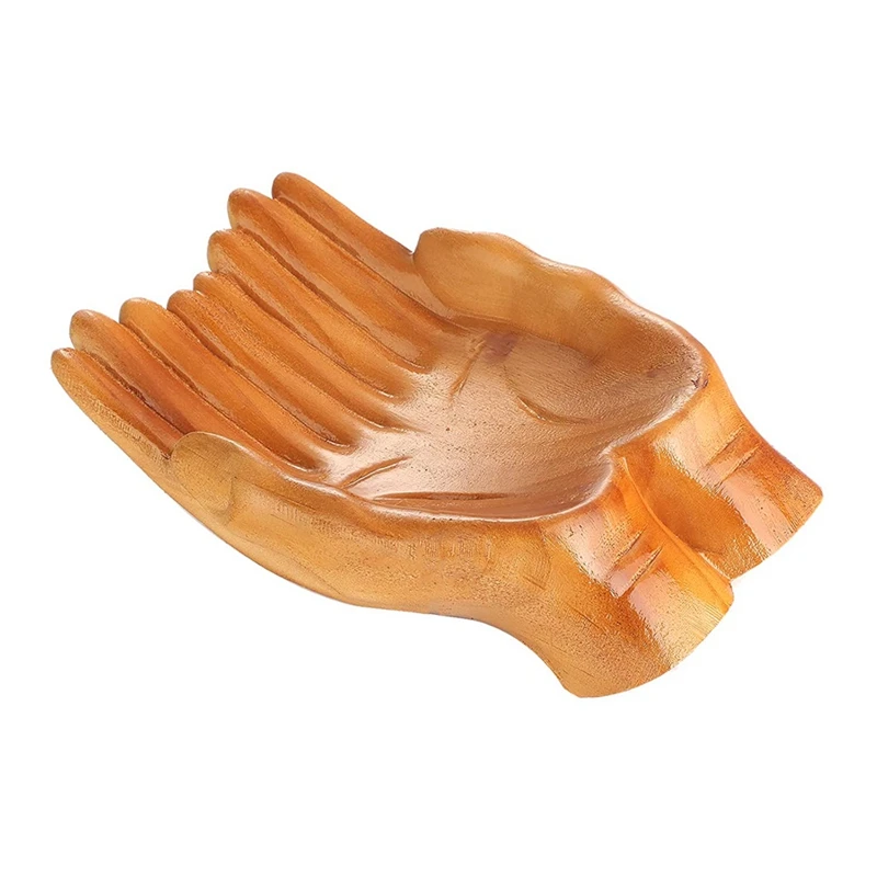 

Display Stand Carved Hands Offering Bowl For Crystal Stone Keepsakes Trinkets Display,Carved Hand Crystal Display Shelf