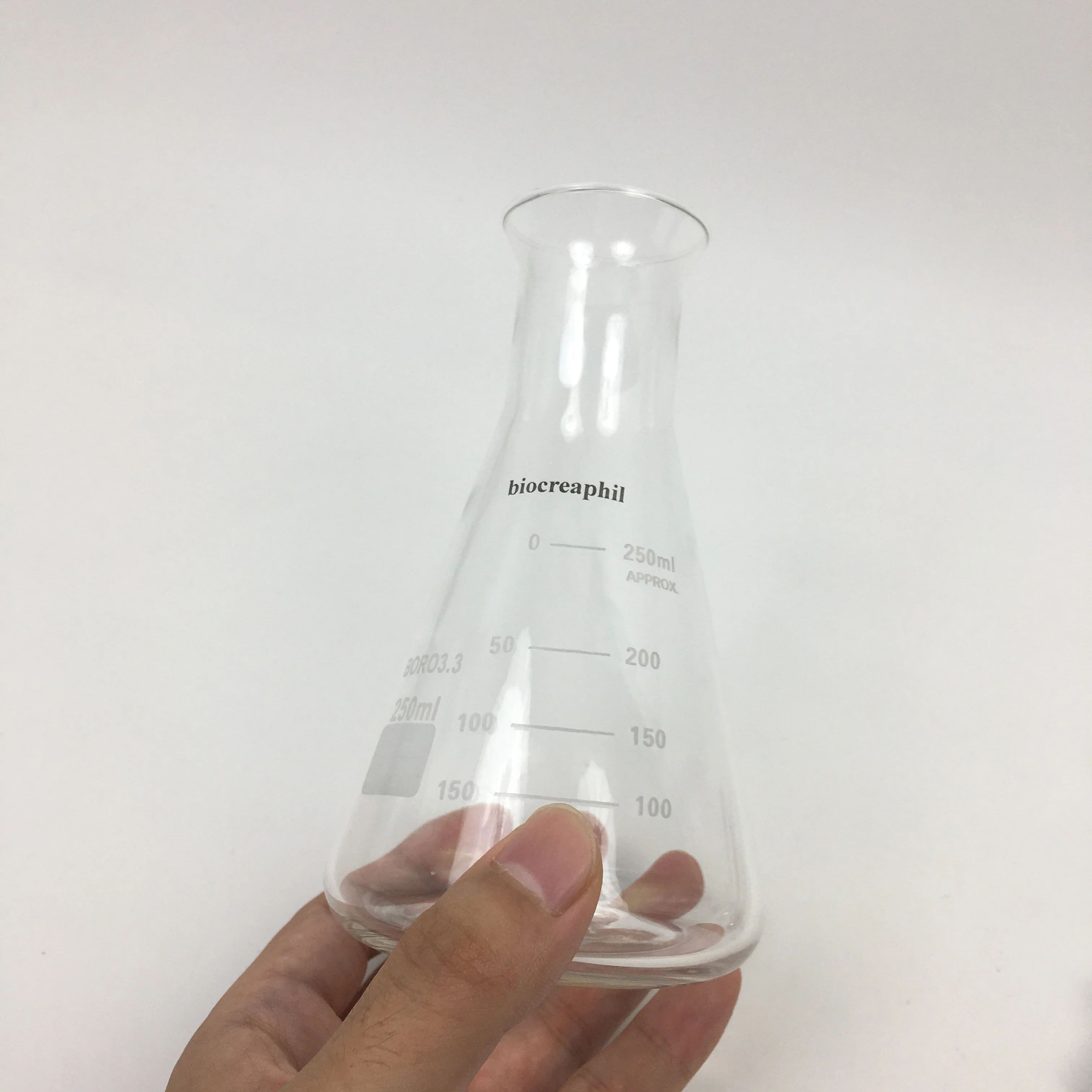 Стеклянные колбы biocreaphi 250 мл с узким горлышком для тяжелых стен Erlenmeyer (250