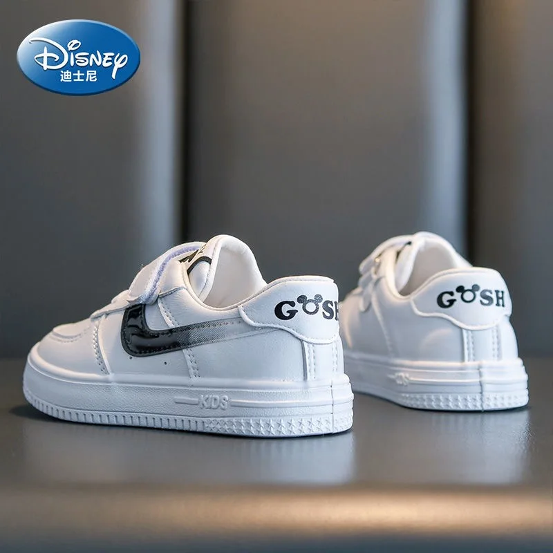 

Disney children's shoes cartoon Mickey boy casual shoes spring and autumn new soft bottom breathable girl white sneakers