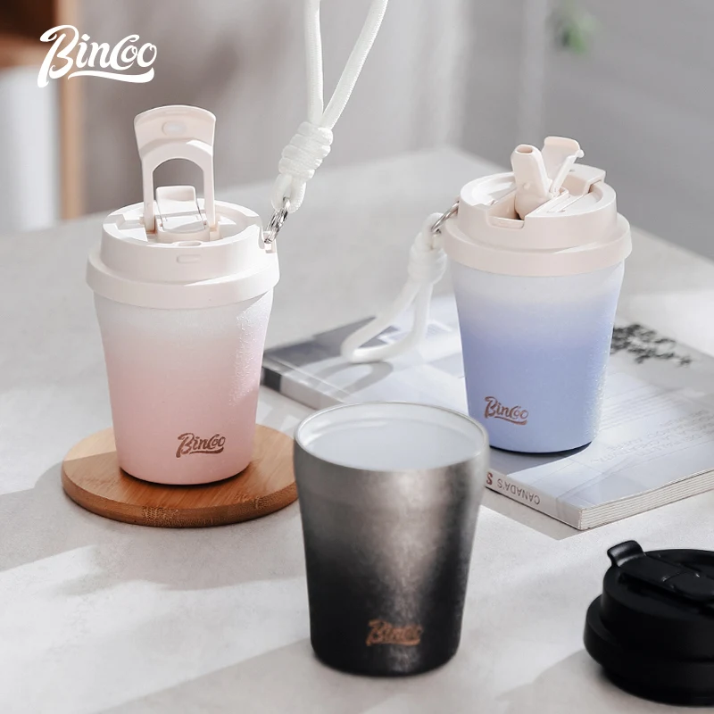 Чашка-термос Bincoo со льдом для девочек кофейная чашка высокого внешнего вида