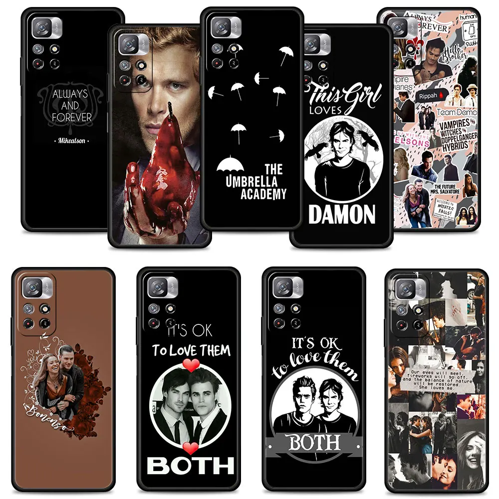 

Official Celular Coque The Vampire Diaries Damon For Redmi Note 9C 7 9T 9 8 10 9A 11 Pro K40 9S K50 8T 10C