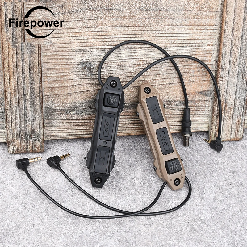 

Tactical Augmented Remote Dual Switch 2 Or 3 Pressure Button For PEQ-15 NGAL DBAL-A2 M300 M600 Flashlight Keymod M-lok 20mm Rail