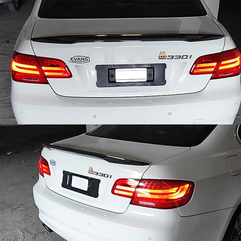 

Для BMW 3 серии спойлер, аксессуары ABS Автомобильный багажник раздельная губа кузов комплект 320I 325I 330 двойная дверь гонки модификация 2005-2012