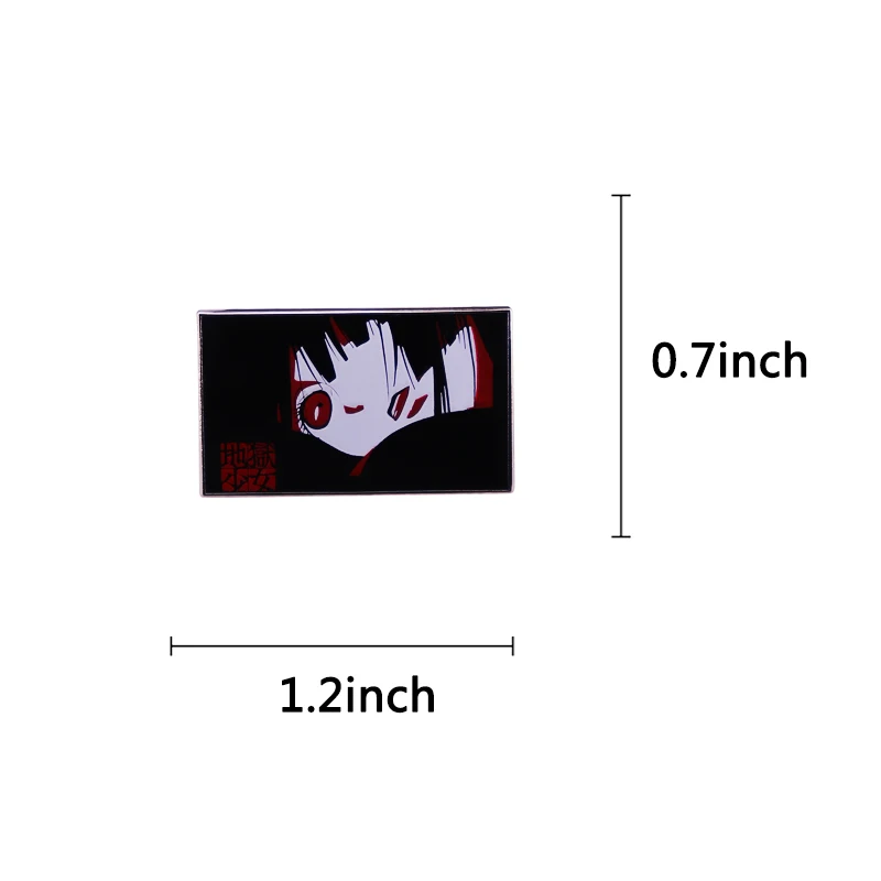 Японское аниме Jigoku Shoujo эмалевые булавки Hell Girl брошь металлический значок