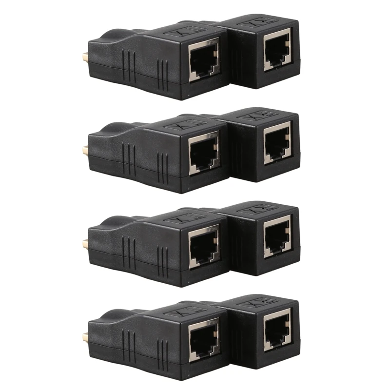 8X 4K 3D HDMI 1.4 30M Extender To RJ45 Over Cat 5E/6 Network LAN Ethernet Adapter | Wireless