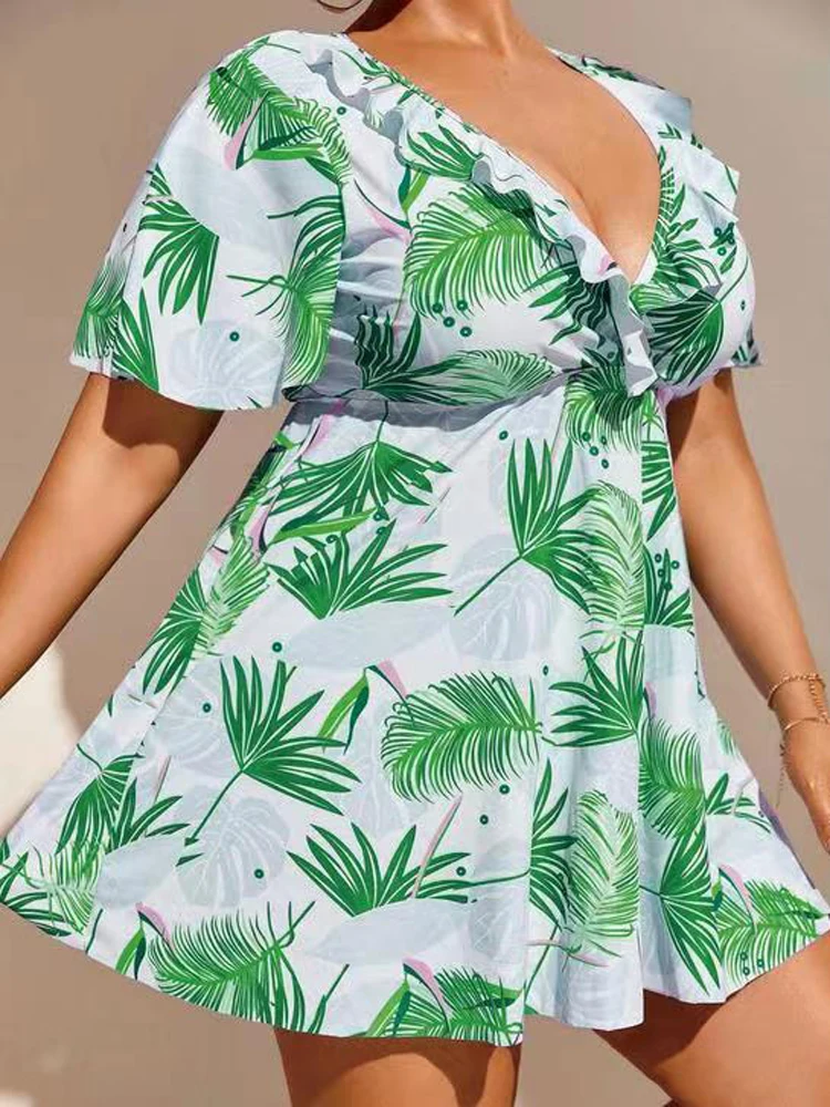 

Размера плюс сексуальный Купальник из двух частей с шортами, женские Танкини, купальный костюм, Купальник, одежда для плавания 2023 Новинка