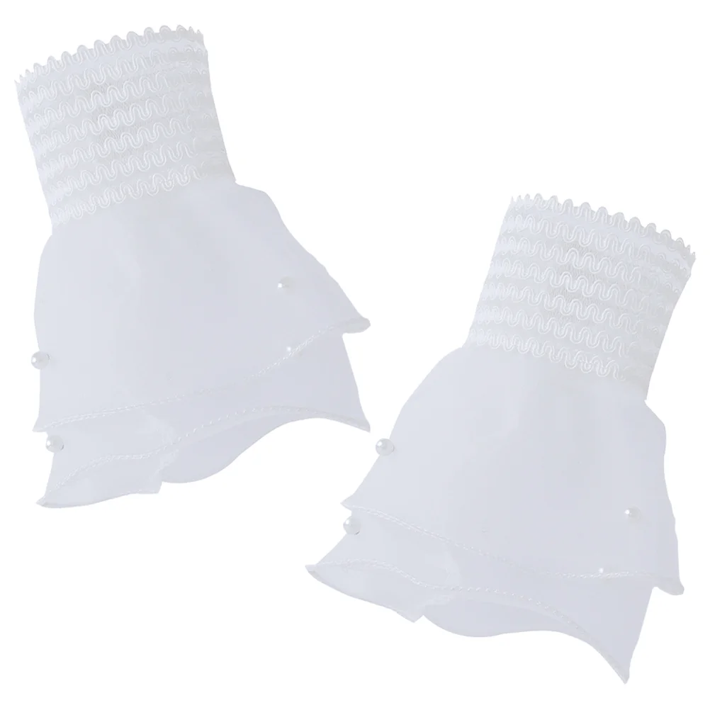 

Wrist Cuff Women Cuffs Dress Accessories Clothing Fingerless Fabric Costume Miss