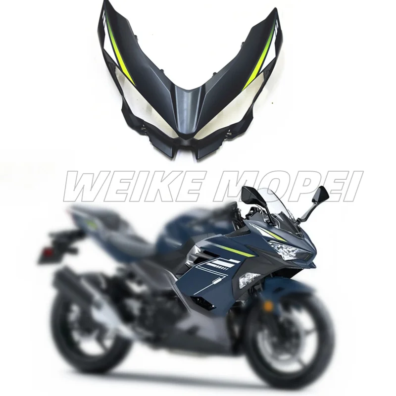 

Передняя верхняя обтекательная передняя фара мотоцикла, передняя панель для Kawasaki Ninja400 EX400 2018 2019 2020 2021 Ninja400r