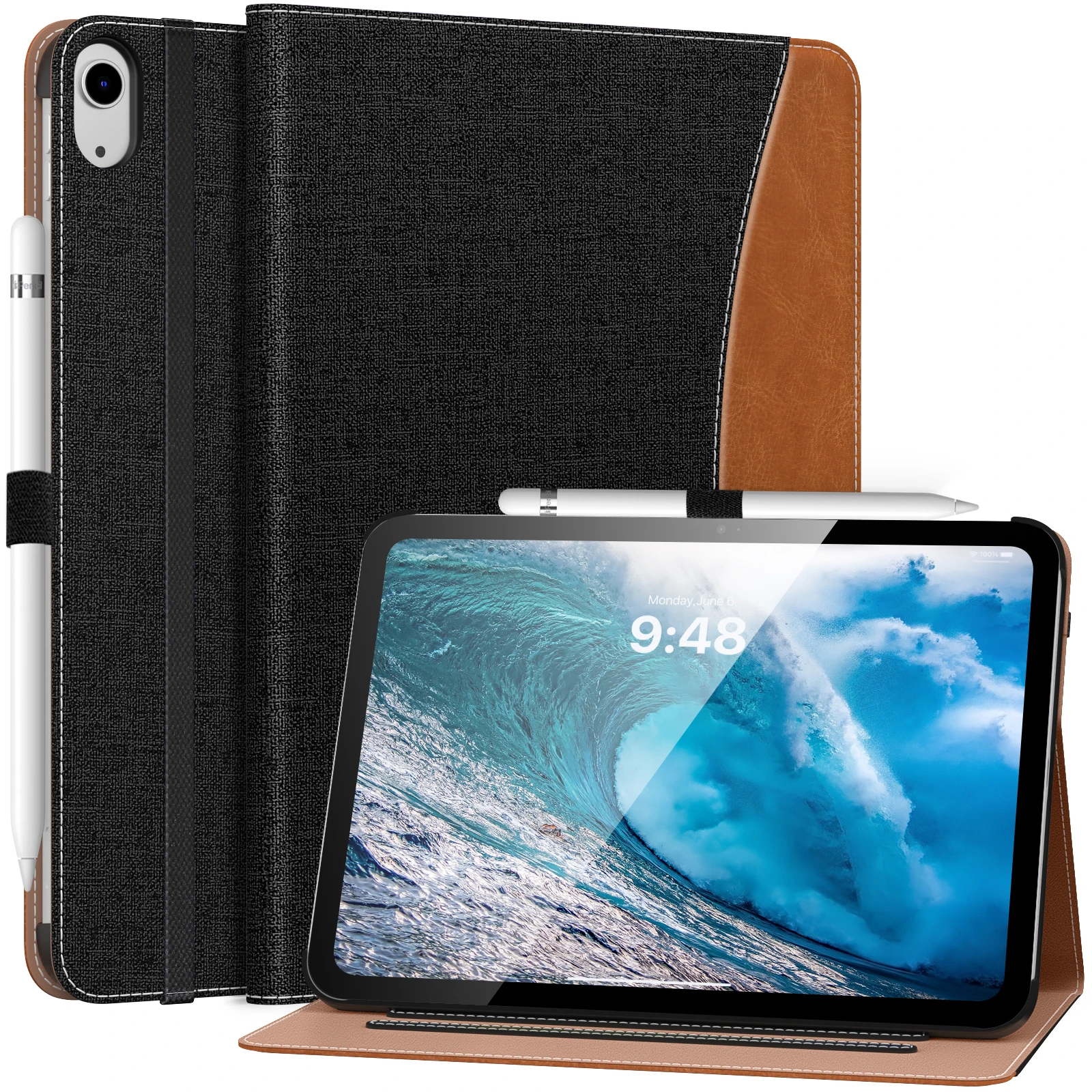 

MoKo Case for iPad 10th Gen 10.9 Inch Case 2022,iPad Case 10th Gen[Multi-Angle Viewing]Smart Cover with Hand Strap/Pencil Holder