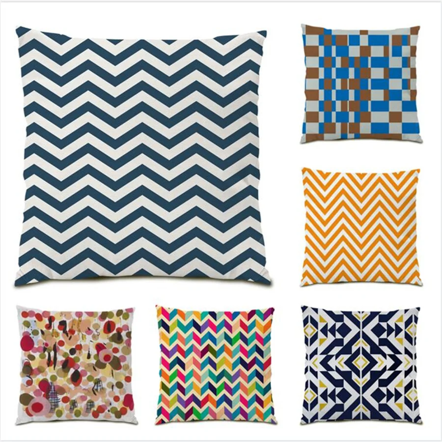 

Ultra Soft Velvet Pillowcase Decorative Polyester Linen Creative Stripes Colorful Cushion Cover Home Sofas for Living Room E0158