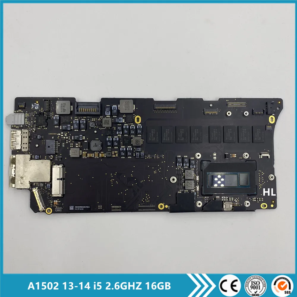 

Материнская плата A1502 для ноутбука Macbook Pro Retina 13 дюймов, основная плата A1502 i5 2,6 ГГц 16 Гб 820-3476-A 2013-2014 820-3536-A