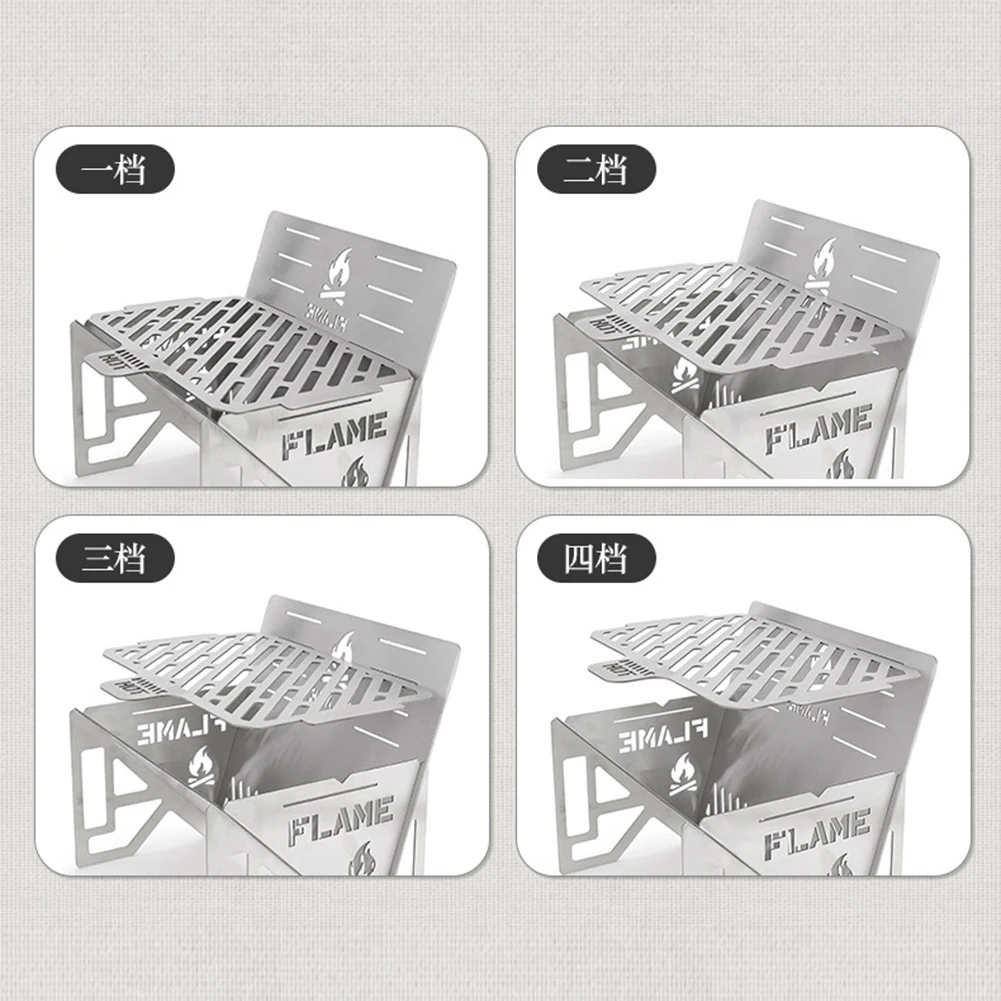 

High Quality Ladder Card Oven Folding 1 Pcs Barbecue Camping Charcoal BBQ Detachable For Outdoor For Travel Grill
