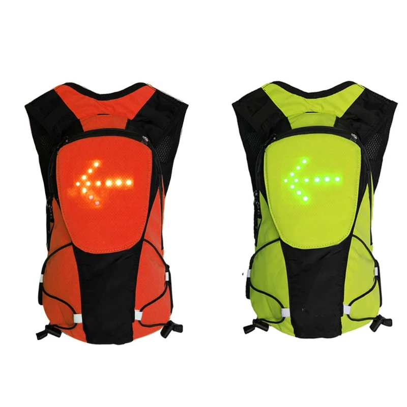 

Lightweight Reflective LED Signal Light Backpack Remote Control Turn Signal USB Rechargeable Outdoor Sport Safety Bag