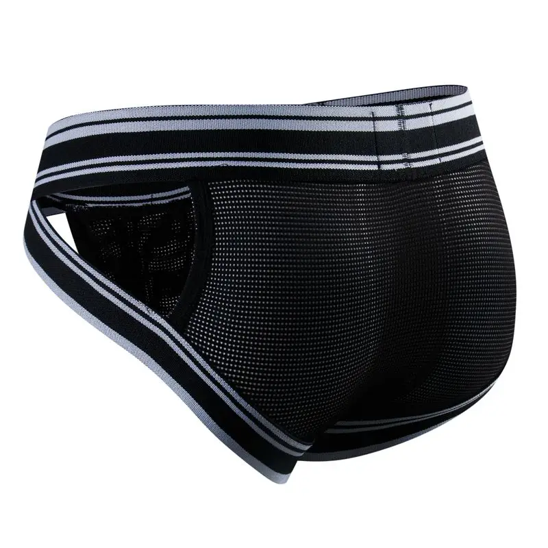 

Трусы-брифы мужские воздухопроницаемые, пикантное нижнее белье, трусы-брифы, джоки, нейлоновая сетка
