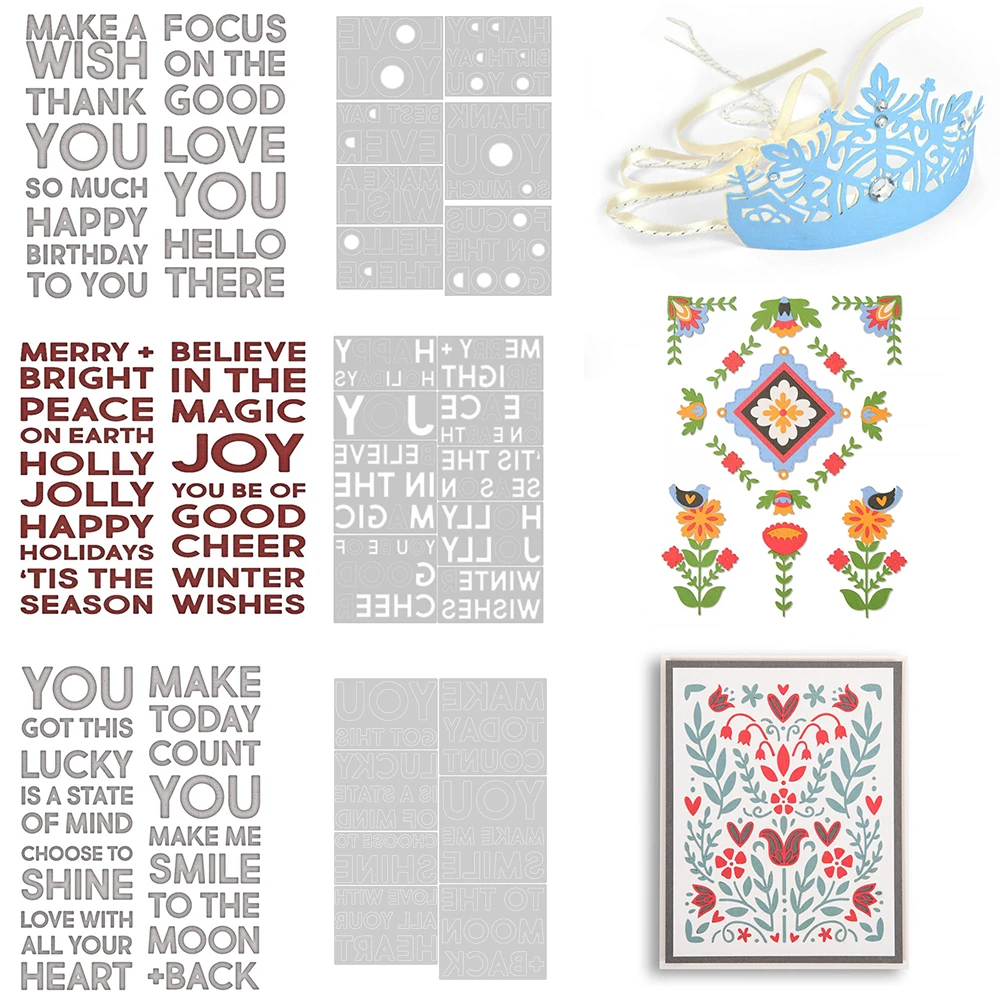 Металлические штампы для скрапбукинга