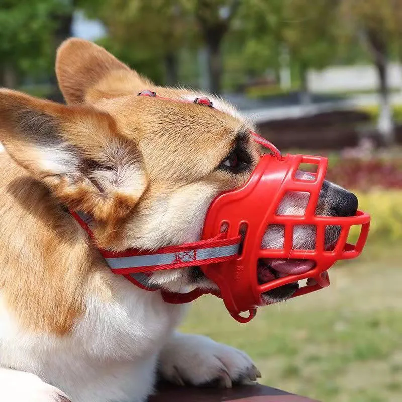 

Чехол для дрессировки собак, защита от укусов и лая, можно пить воду и дышать