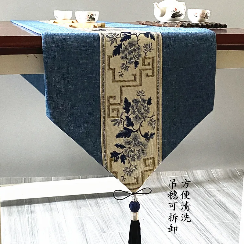 

Special Offer Chinese Style Table Runner Zen Tea Plancemat Coffee Table Strip Decoration Tea Fu Tea Kung Table Towel
