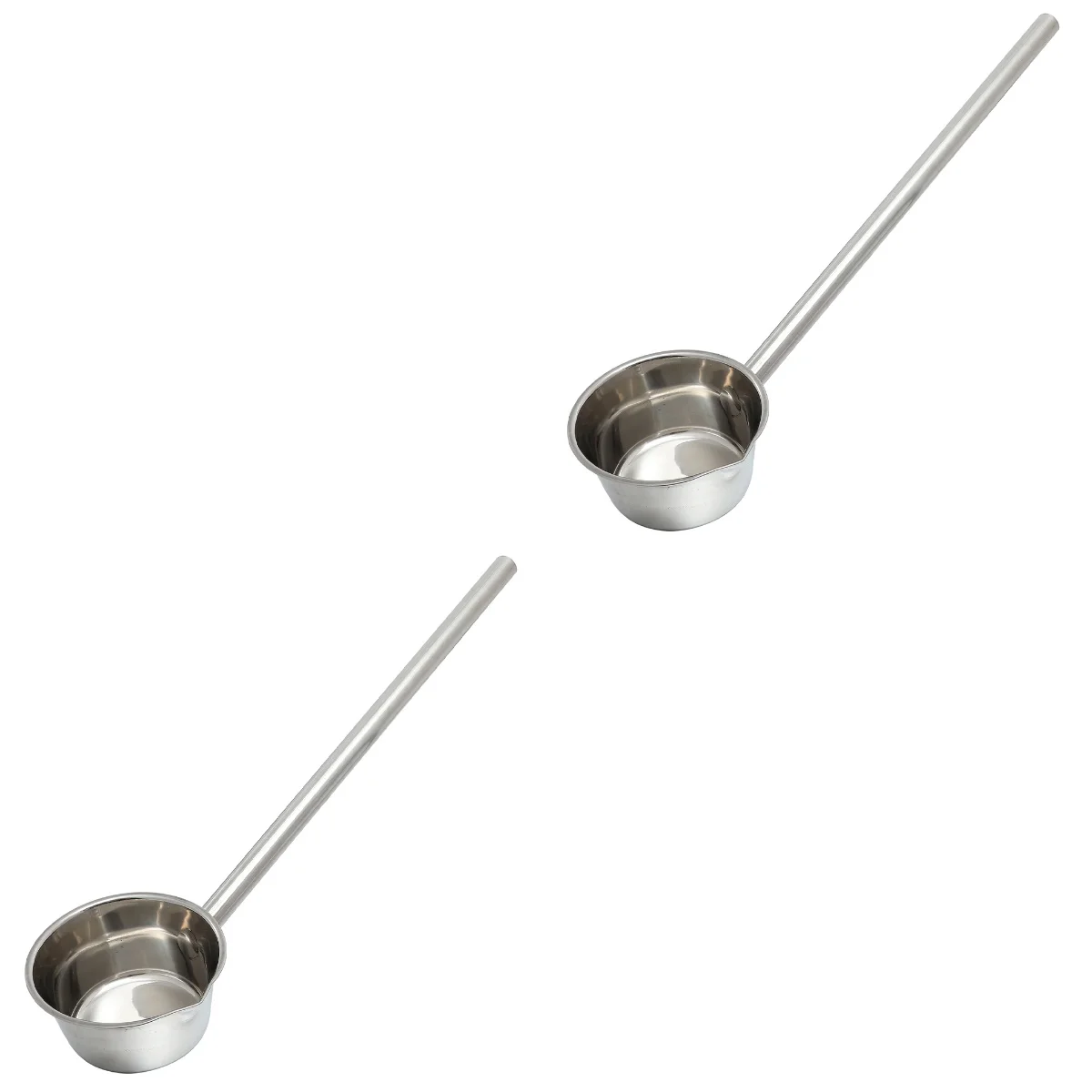 

2 Count Serving Ladle Metal Cooking Spoon Soup Scoop Stainless Steel Spoon Water Ladle High Capacity Water Bath Scoop