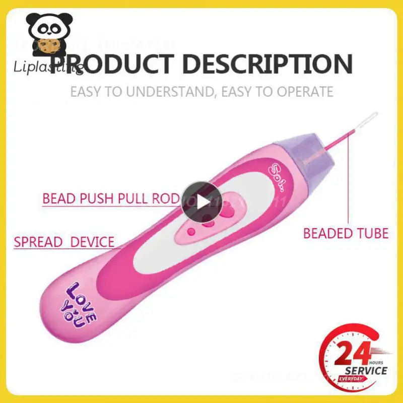 

Jewelry Toy Without Battery Fast Girl Play House Abs Non-toxic Automatic Hair Weaving Children Gift Hairpin Making Machine