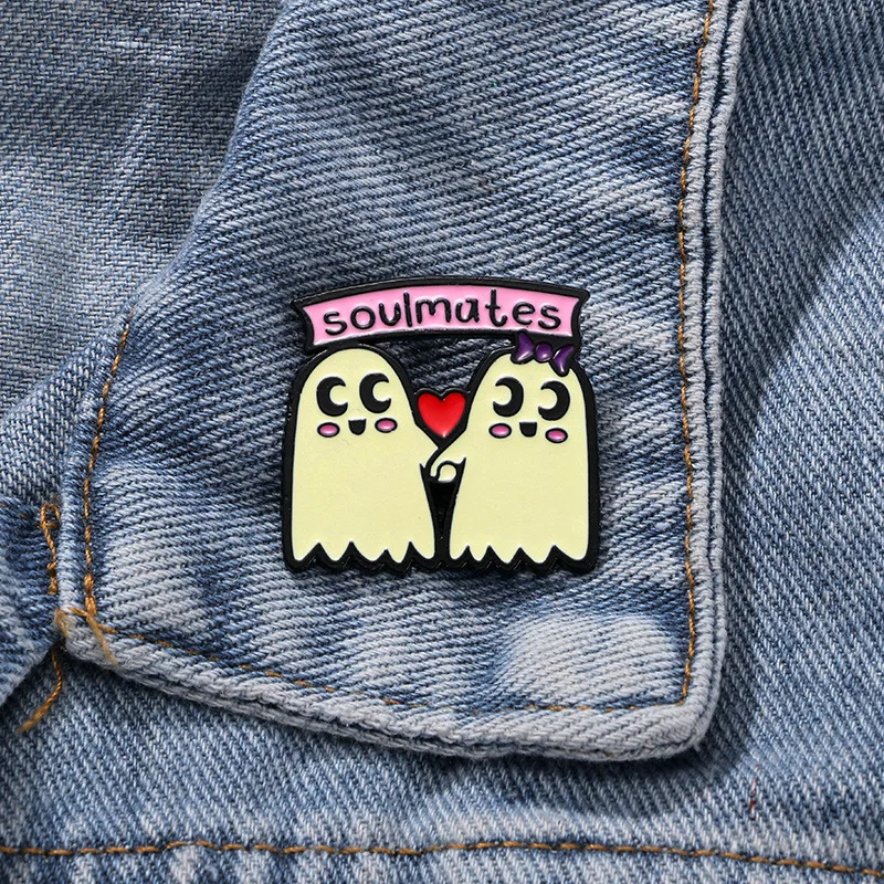 Милая Брошь-призрак На Хэллоуин Модный Аксессуар Для Одежды Булавка Галстука