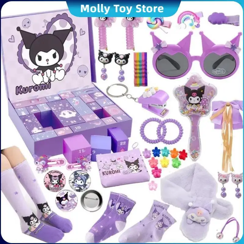 24 шт. Sanrio Hello Kitty Kuromi лотерея игрушка украшения слепая коробка аниме