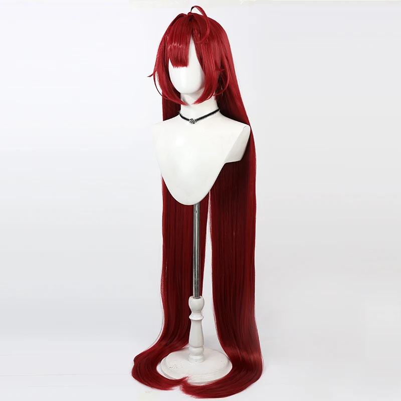 KMS Hindenburg Косплей Парик Azur Lane Темно-красный Длинные термостойкие синтетические