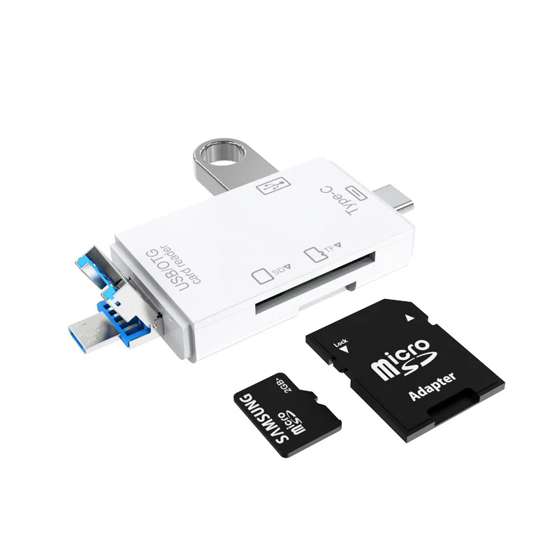 

All In 1 Type C Card Reader SDHC SD TF MicroSD Card Reader Micro USB OTG Adapter For Macbook For Huawei Xiaomi Android Phone PC
