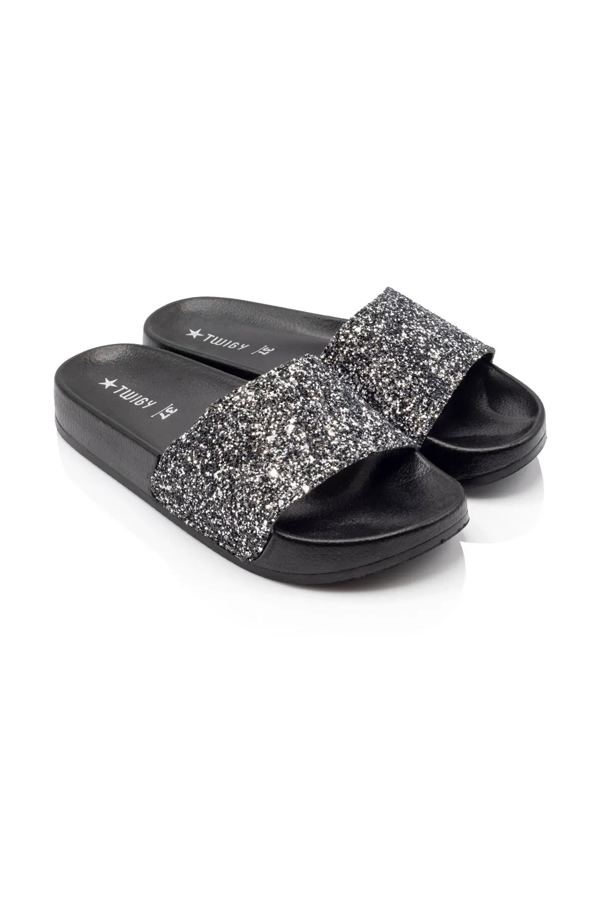 

Женские модные удобные тапочки, сандалии для дискотеки, серебристые