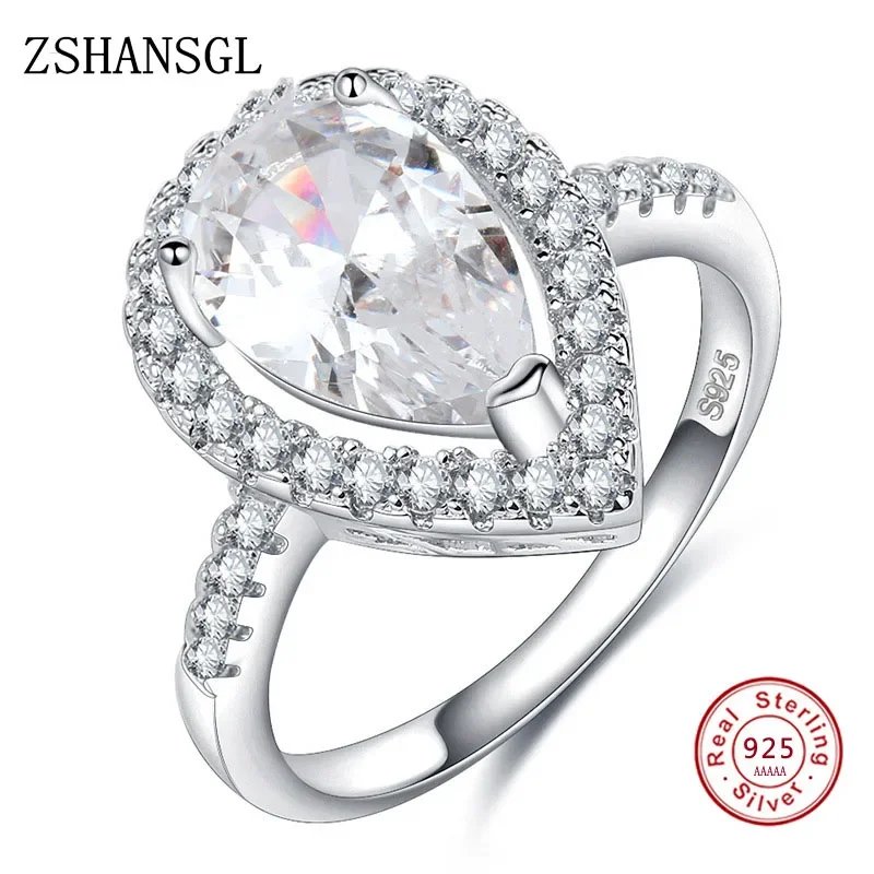 Серебряные кольца ZSHANSGL с цирконом