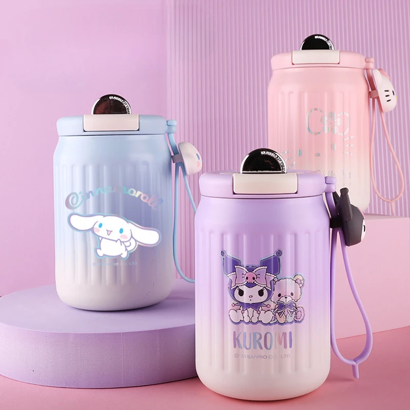 

Kawaii Sanrio Stainless Steel Coffee Thermos Mug Cinnamoroll Hello Kitty Kuromi 316 Stainless Steel Portable Students Travel Cup