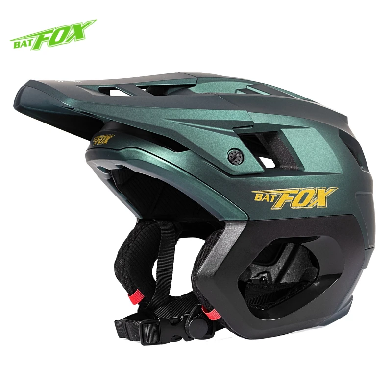 

Горный велосипед BATFOX, полушлем для езды по пересеченной местности, со встроенной защитой ушей, шлем для скейтборда, броня для BMX