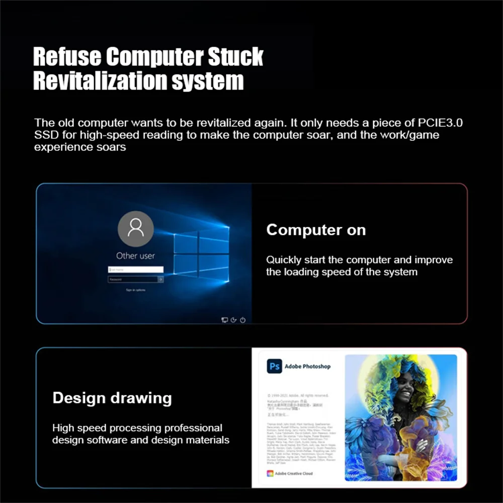 OSCOO ssd nmve m2 128 ГБ PCIe NVME NGFF 256 512 1 ТБ Твердотельный накопитель 2280 Внутренний жесткий