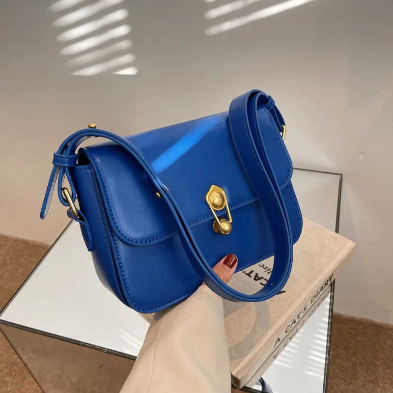 

Luxury Brand Shoulder Bag Woman Crossbody Flap Designer Fashion Underarm Vintage Pu Leather Ladies Handbags for Women Bags