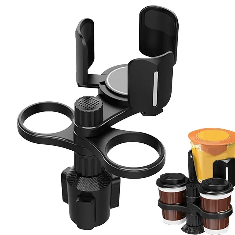 

Универсальный автомобильный держатель для чашки, универсальный держатель с вращающейся основой, совместим с большими бутылками