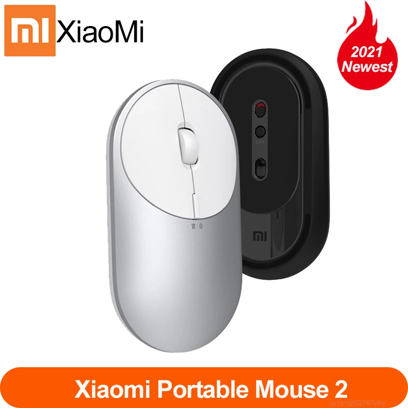 

Newest Xiaomi Mi Portable Mouse 2 Optical Wireless Bluetooth 4.2 RF 2.4GHz 4000DPI Adjustable Dual Mode Connect for Laptop pc .