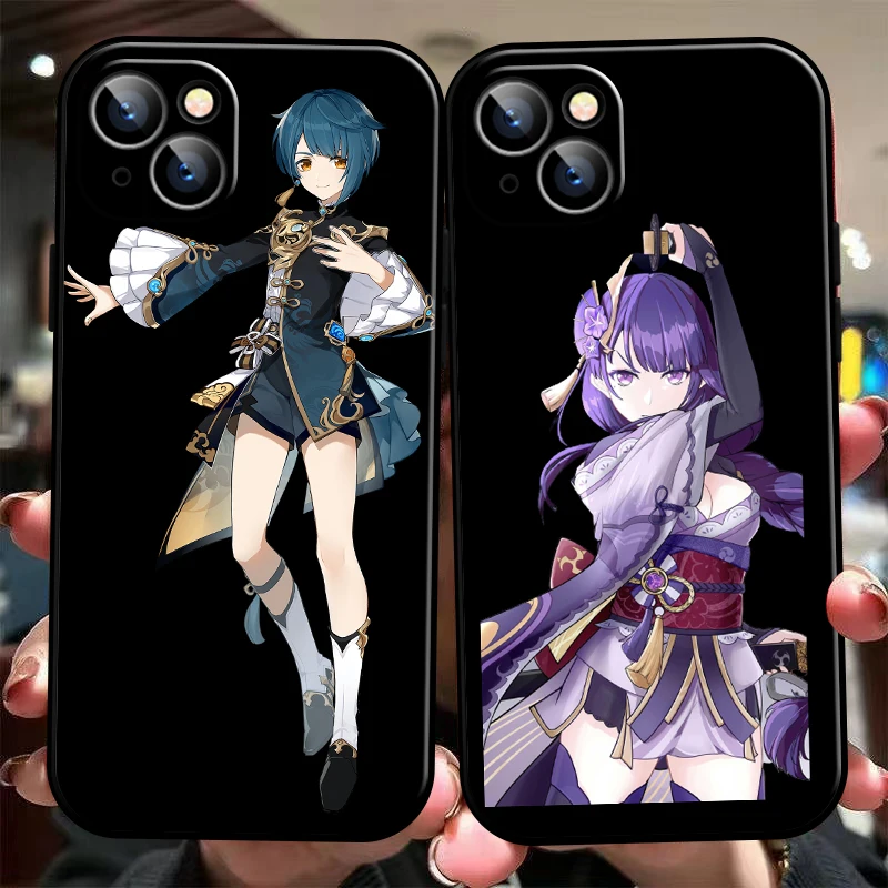 

Genshin Impact Project Game Phone Case For iPhone 11 13 12 Pro Max 12 13 Mini X XS XR MAX 5 6 7 8 Plus Funda Soft