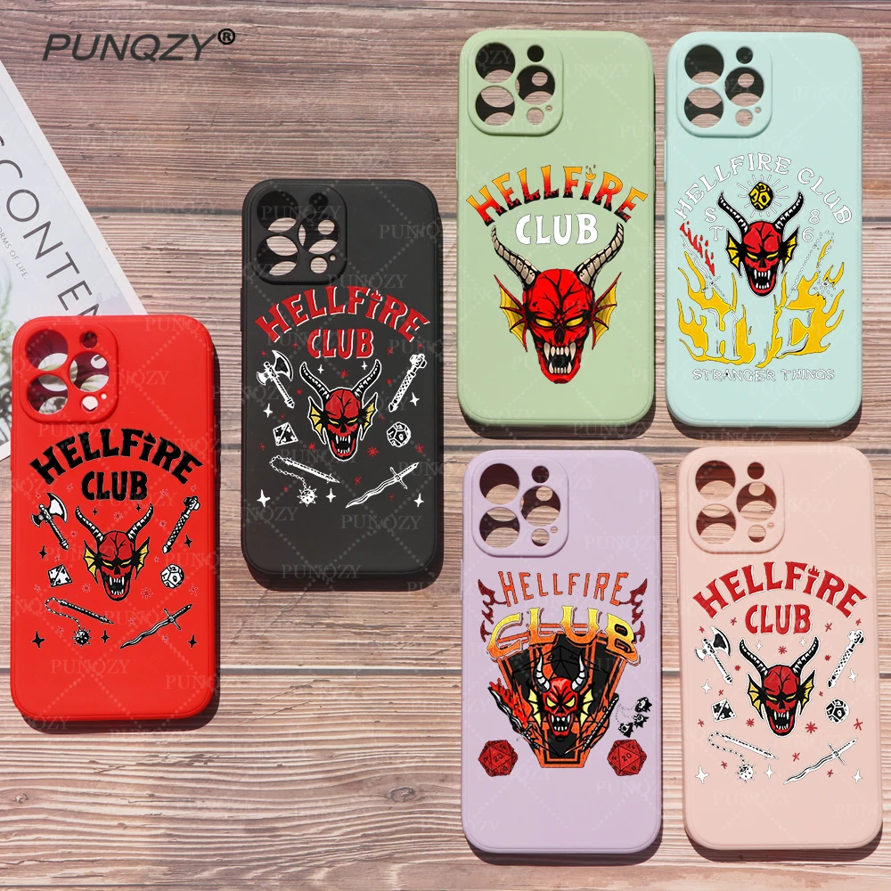 

PUNQZY Stranger Things Phone Case For Iphone 13 PRO MAX 12 Mini 11 XR 7 6 8 Plus X XS Soft TPU All-Inclusive Coque Shell Cover